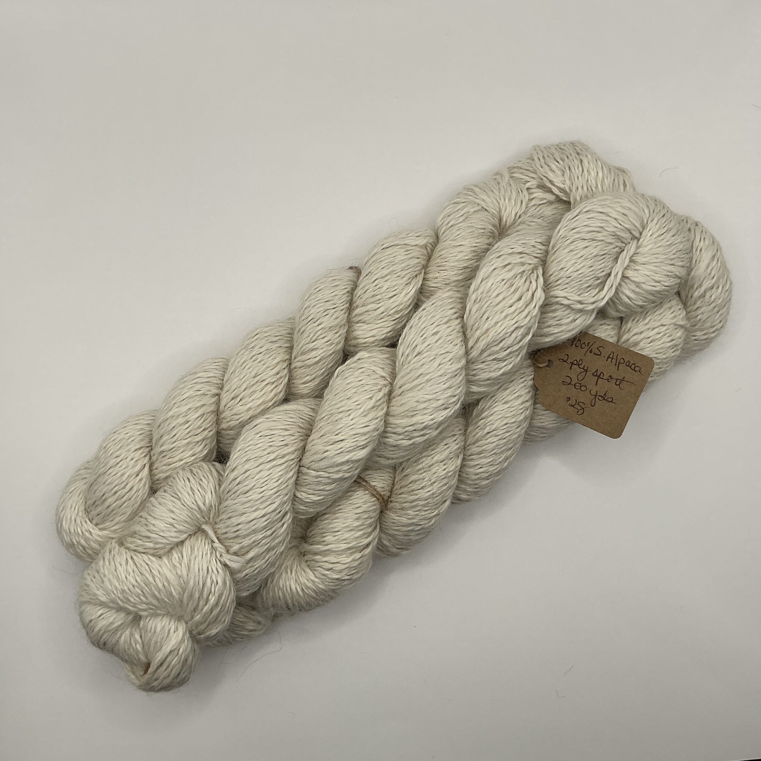 TRF #8 Alpaca : sport, cream/off white (looser twist)