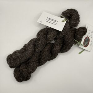 TRF #11 Alpaca : DK, heathered charcoal brown