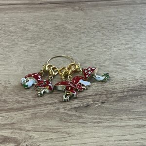 Stitch markers - mushrooms