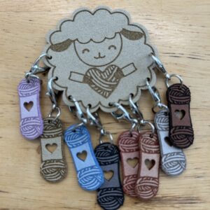 Sheep + yarn stitch markers