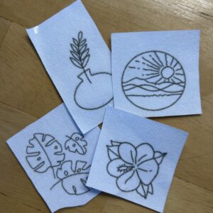Stick-on Embroidery Stencils