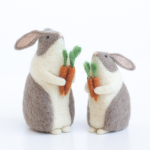 Bunnies & Carrots Needle Felting Kit