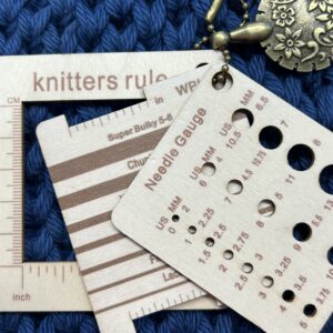 Needle and stitch gauge plus WPI tool