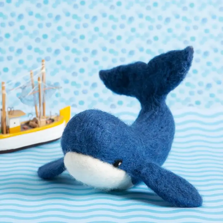 Whale Needle Felting Kit | Beginner Craft Kit